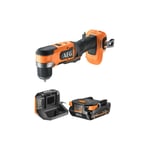 Pack AEG Perceuse-visseuse d'angle - BS18SRABL-0 - 18V Brushless Subcompact - 42 Nm - 1 batterie 2.0Ah - 1 chargeur - SETL1820S - Noir et orange