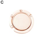 Vikbar handväska Handväska Väska Hängare Krokhållare Bärbar Unik Fas rose gold 1PC