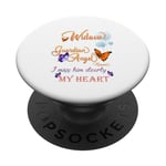 For My Husband In Heaven He is always in My heart PopSockets Adhesive PopGrip