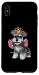 iPhone XS Max Miniature Schnauzer with roses Case