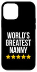 Coque pour iPhone 12 mini World's Greatest Nanny Housekeeper Figurine de baby-sitter amusante