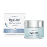 Gel crème hydratant à l'acide hyaluronique 48 h I Rafraîchit la peau I Léger & rafraîchissant I Affine les pores et matifiant