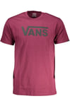 Vans Violet Coton Hommes Homme T-Shirt Authentique