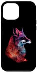 Coque pour iPhone 14 Plus Red Fox Espace Galaxie Espace Cosmique Voie Lactée Art de la faune