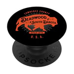 Deadwood South Dakota USA Bison Design Souvenir PopSockets Adhesive PopGrip