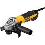 DeWalt DWE4369-QS Meuleuse 1700W 125mm - vitesse variable Brushless - interrupteur glissière Noir/Jaune