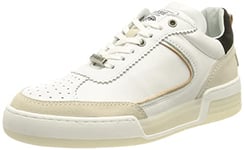 Fred de la Bretoniere Femme SHS1172 Basket, Blanc cassé, argenté et Noir, 36 EU