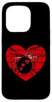 Coque pour iPhone 15 Pro Batteur Saint Valentin Batterie Mariage Musicien