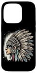 Coque pour iPhone 14 Pro Aztec Warrior Mask Ancient Civilization Mexican Heritage