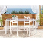 Lot de 4 chaises de jardin blanches CAMOGLI