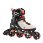 Rollerblade Macroblade 80 Women's Adult Fitness Inline Skate, Grey and Coral, Performance Inline Skates