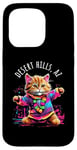 iPhone 15 Pro Desert Hills Arizona Dancing Cat Colorful Cute Kitty Design Case