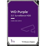 WD Surveillance Purple 1TB 3.5 Internal HDD SATA3 - 64MB Cache - 24x7 always on Reliability - Built for personal, home office or small business - Up to 64 cameras - 3 Years warranty