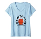 Womens Peanuts - Snoopy - It's Hard Work Being This Cool V-Neck T-Shirt