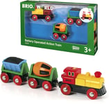 BRIO World Battery Operated Action Train for Kids Age 3 Years Up - Compatible wi