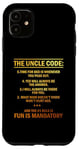 iPhone 11 5 Rules For The Uncle Code #1 Fun Is Mandatory Niece Nephew Case