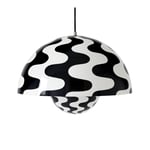 &Tradition - Flowerpot VP2 Black/White - Pendellampor - Verner Panton - Mönstrad