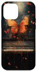 Coque pour iPhone 12 mini Musique Piano Papillon Design Amateur De Piano Musicien