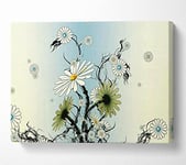 Daisy Chain Skies Canvas Print Wall Art - Small 14 x 20 Inches
