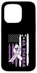 Coque pour iPhone 15 Pro Purple Up For Military Kids Drapeau américain USA