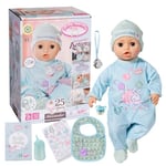 Baby Annabell Active Alexander 709924 - 43cm Doll with Soft Cuddly Body & Realistic Features & Sounds - Clothing & Accessories - Require 3 AAA Batteries (Not Included) - For Kids From 3+ Years