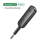 2-in-1 Bluetooth-sovitin lähetinvastaanotin Bluetooth AUX 5.0 langaton 3,5 mm adapteri stereo kuulokkeille TV autoääni