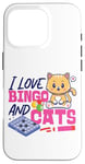 iPhone 16 Pro Bingo Player Cat I Love Bingo And Cats Case