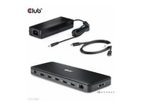 Club 3D 12-In-1 - Dockningsstation - För Bordsdator, Laptop - Usb-C / Usb4 / Thunderbolt 3 / Thunderbolt 4 - 2 X Hdmi, Dp, Thunderbolt 4 - 2.5Gbe - 134 Watt