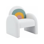 Fauteuils pour Enfants Fauteuil Mignon Enfant 1 Place Fauteuil Enfant avec Assise Épais Fauteuil Club Enfant pour Salon, Blanc