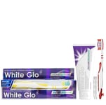 WHITE GLO valkaiseva hammastahna ja suuvesi yhdessä 2IN1 SUUVESI, 150 g