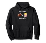 Funny Football Party, Game Day Party Football and Popcorn Pullover Hoodie