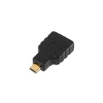 AISENS A121 – 0125 – Adaptateur Micro HDMI pour Tablette ou Appareil Photo numérique, Couleur Noir