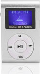 Ensemble de Lecteur MP3, Mini Baladeur Portable, Lecteur de Musique à écran LCD avec Clip Arrière pour Le Sport, Prise en Charge d'une Carte Mémoire D'extension de 32 Go(Argent)