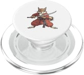 Anime Samurai Squirrel Warrior Kids PopSockets PopGrip pour MagSafe