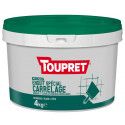 Enduit sp?cial carrelage ?galise lisse r?nove 4kg TOUPRET