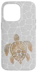 Coque pour iPhone 14 Pro Max Aquarelle jaune orange tortue blanche assortie