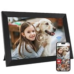 10.1 Inch WiFi Digital Photo Frame Built in 32GB Memory, 1280x800 IPS LCD Touchscreen, Auto-Rotate and Audio, Quick and Easy Share Photos or Videos via the Frameo App, the Best Choice for Gifting