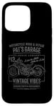 Coque pour iPhone 15 Pro Max Pat's Garage Design de moto pour le nom Pat