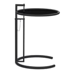 ClassiCon - Adjustable Table E 1027, Svartlackerad stål. Svart metallskiva - Småbord & sidebord - Eileen Gray - Svart - Glass/Metall