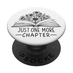 Juste un chapitre de plus : Floral Book Lover Bookish PopSockets PopGrip Adhésif