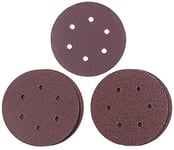 kwb by Einhell Q-STICK Lot de 5 disques de 150 mm de diamètre pour ponceuse excentrique à air comprimé Einhell TC-PE 150, différents grains 2 x K40, 2 x K80, 1 x K120