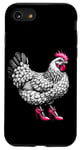 Coque pour iPhone SE (2020) / 7 / 8 Poussin avec d Talons Hauts, Chicken Lady, Chicken Whisperer