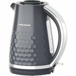 Morphy Richards Verve Kettle Grey Electric Rapid Boil Kitchen Tea Kettle - 1.7L