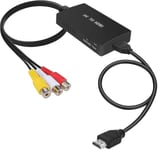 Rca-Hdmi-muunnin, komposiitti-HDMI-sovitin, 1080p Pal/ntsc tuki