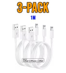 3 Pack Fast Charger USB Cable for Iphone 6 7 8Plus Iphone XR Max 11 12 13 14 Pro