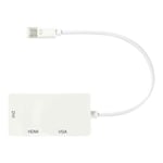 NEDIS Mini DisplayPort Multi Adapter Cable - Mini DisplayPort Male  -  VGA Female + DVI-D 24+1-Pin Female + HDMI™ output - 0.2 m - B