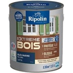 RIPOLIN Peinture pour bois interieur et exterieur - Bleu marine Ral 5003 sati...