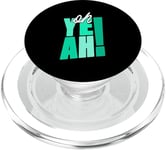 Bleu sarcelle Aqua Oh Yeah! PopSockets PopGrip pour MagSafe