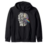 There's Someone In My Head But It's Not Me Funny Pink Music Zip Hoodie