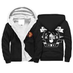 Twelve constellations Hooded Sweatshirt Fireman Men's Soft Graphic Zip Jacket Coat White XL